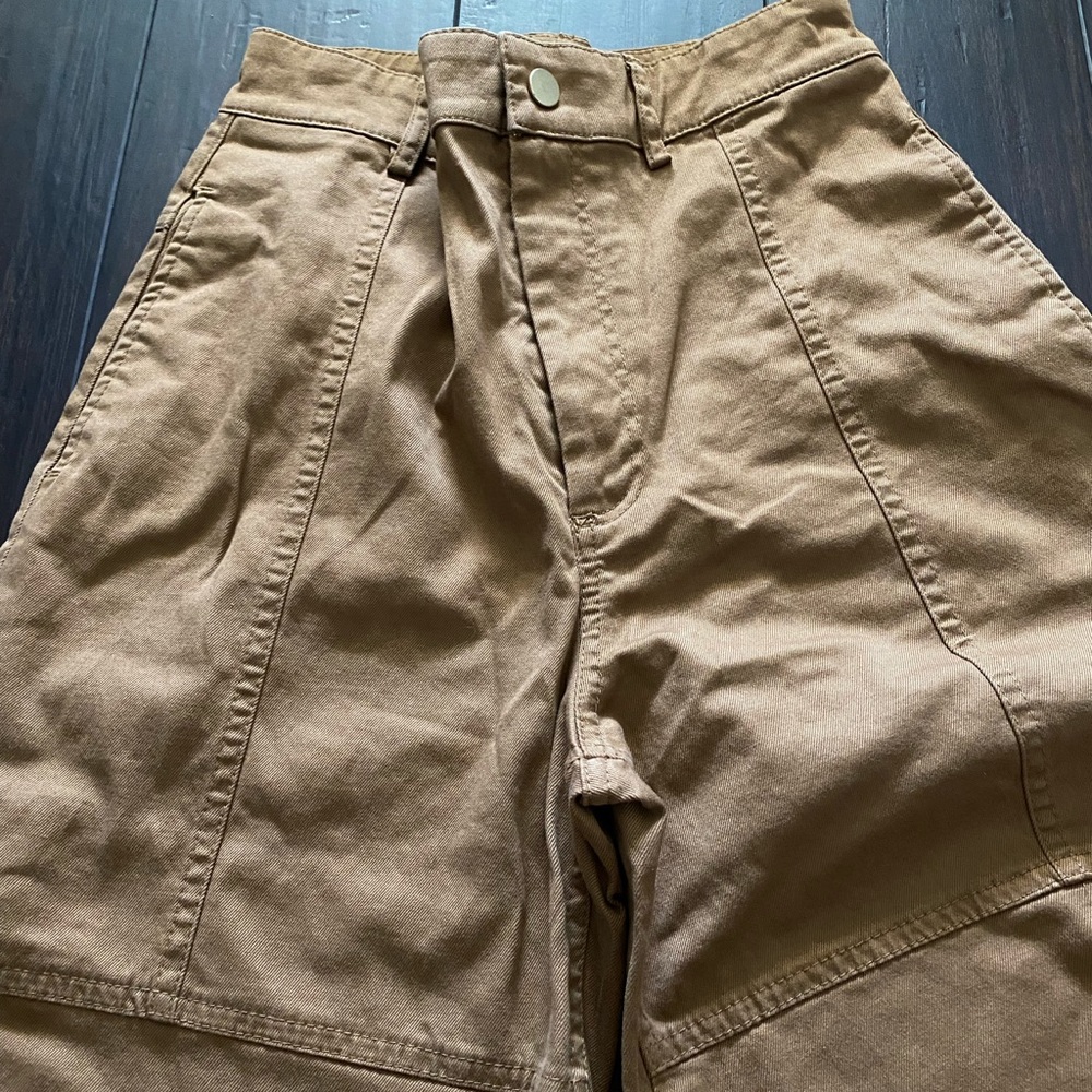 ZARA balloon leg khaki pants